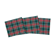 Load image into Gallery viewer, Green Tartan Table Linens