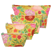 Load image into Gallery viewer, Cotton Print Makeup Bag