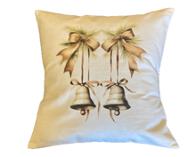 Load image into Gallery viewer, Cotton Canvas Printed Holiday Throw Pillow
