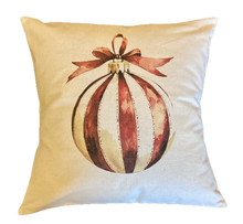 Load image into Gallery viewer, Cotton Canvas Printed Holiday Throw Pillow