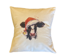 Load image into Gallery viewer, Cotton Canvas Printed Holiday Throw Pillow