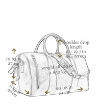 Load image into Gallery viewer, Leather Duffel Bag