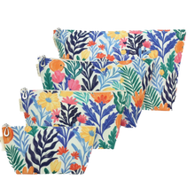 Load image into Gallery viewer, Cotton Print Makeup Bag