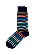 Load image into Gallery viewer, Multi-Stripe Men's Cotton Sock