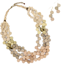 Load image into Gallery viewer, Vivian Multi-Strand Necklace and Earring