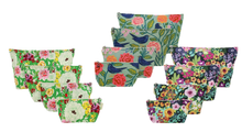 Load image into Gallery viewer, Cotton Print Makeup Bag