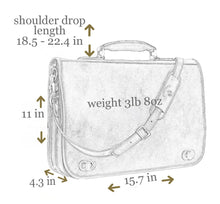Load image into Gallery viewer, Leather Messenger Bag