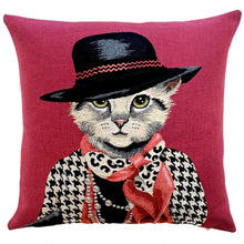 Load image into Gallery viewer, Quirky Cat Pillow
