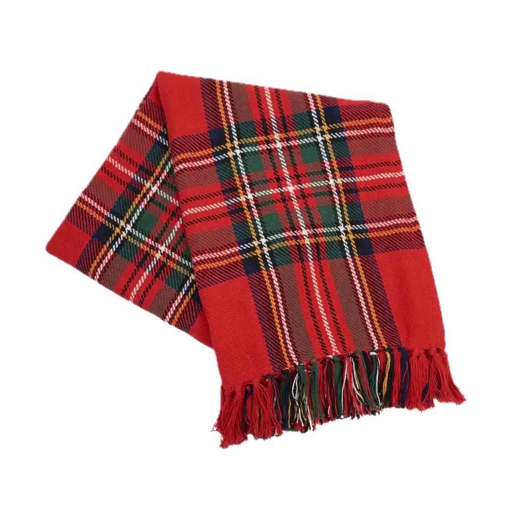 Festive Plaid Throw