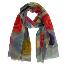 Load image into Gallery viewer, Printed Wool/Silk Scarf
