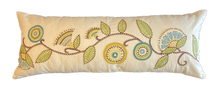 Load image into Gallery viewer, Folk Vine Embroidered Lumbar Pillow
