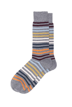 Load image into Gallery viewer, Multi-Stripe Men's Cotton Sock

