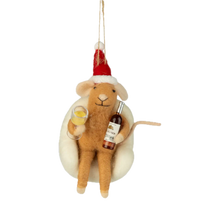 Load image into Gallery viewer, Merry Mouse Felt Ornaments
