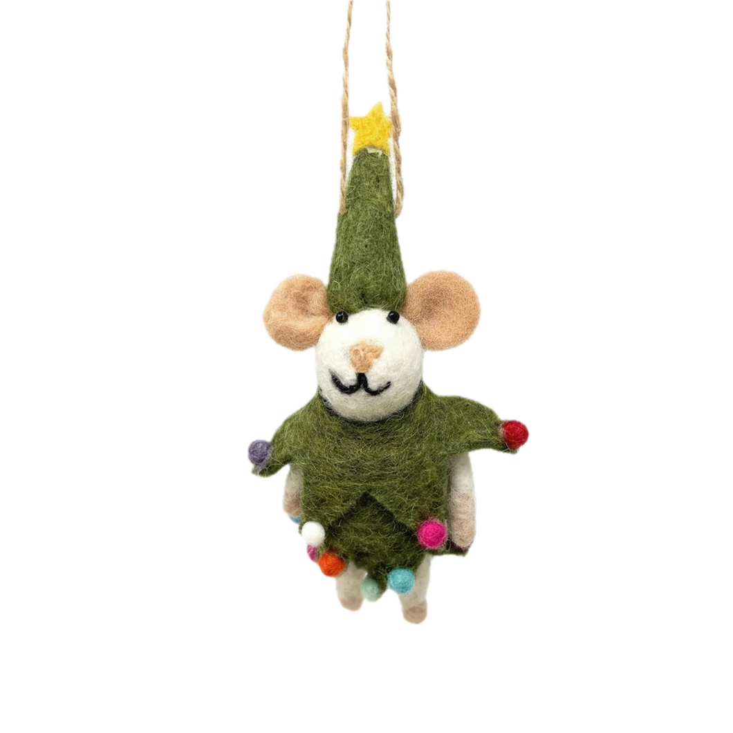 Merry Mouse Felt Ornaments