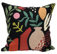 Load image into Gallery viewer, Matisse Cutout Crewel Embroidered Pillow
