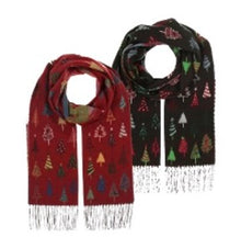 Load image into Gallery viewer, Sketched Trees Scarf

