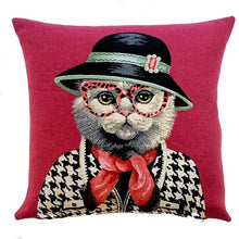 Load image into Gallery viewer, Quirky Cat Pillow
