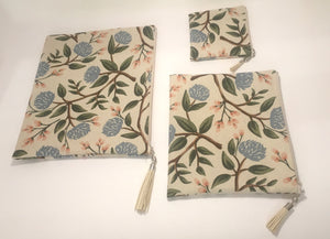 Canvas Print Zip Pouch with Tassel
