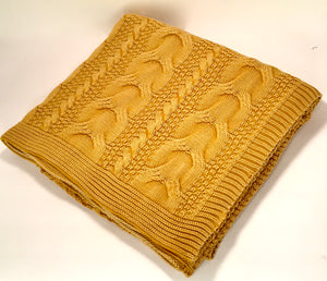 Cable Knit Pillow and Throw