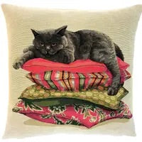 Lounging Kitty Pillow