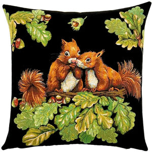 Gathering Squirrel Pillow